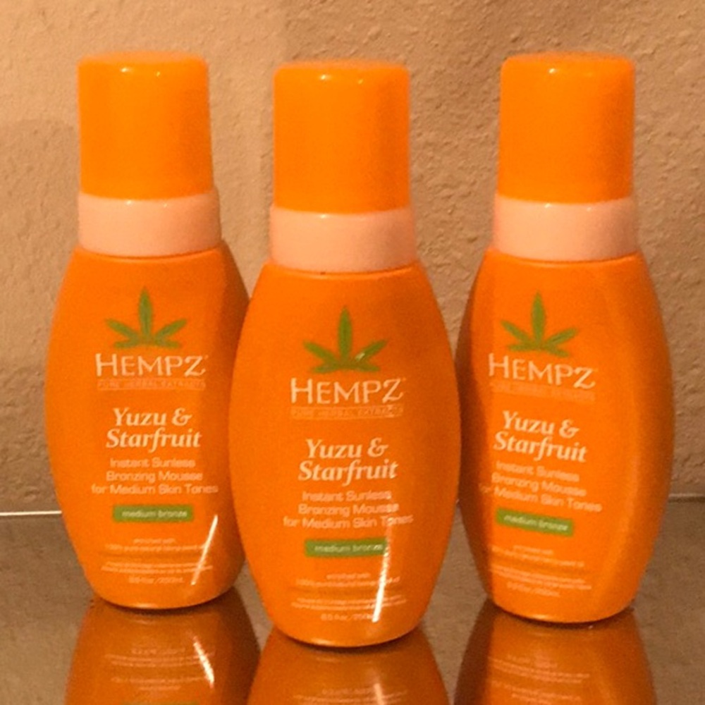 Hempz Yuzu & Starfruit Bronzing Mousse set of 3